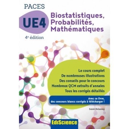 Biostatistiques, probabilités, mathématiques UE4