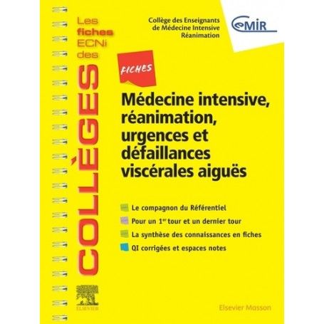 Médecine intensive, réanimation, urgences & défaillances viscérales aiguës