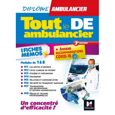 Tout le DE ambulancier en...
