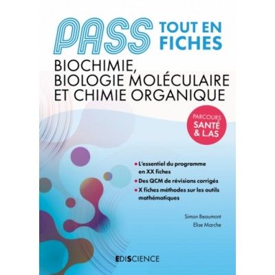 PASS fiches de biochimie,...