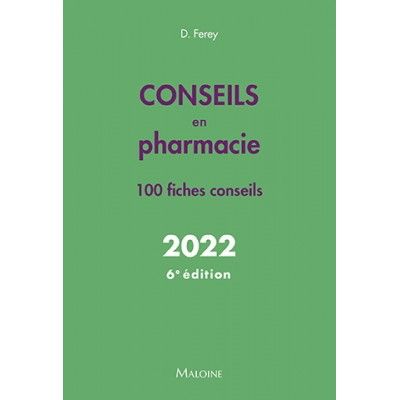 Conseils en pharmacie 2022