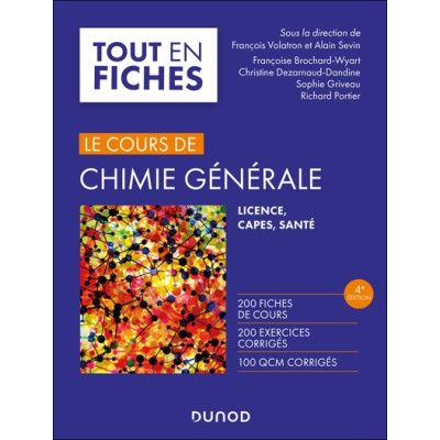 Le cours de Chimie générale...