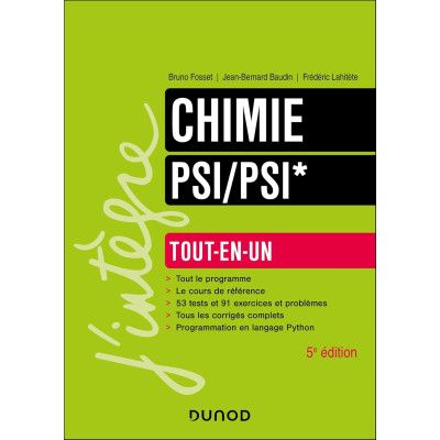 Chimie Tout-en-un PSI/PSI*...