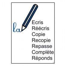 Affichettes des consignes