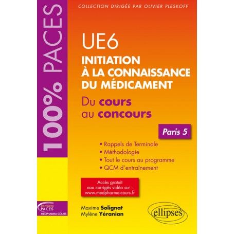 Initiation à la connaissance du médicament UE6 - Paris 5