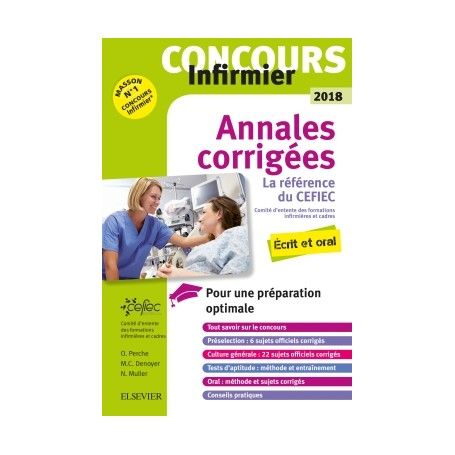 Concours infirmier : annales corrigées